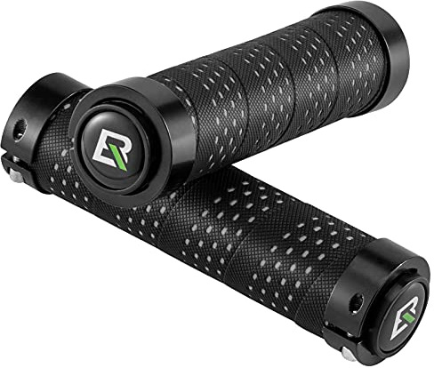 ROCKBROS Lenkergriffe Anti-Rutsch Fahrradgriffe Lock-On Design Fahrrad Griffe für MTB Rennrad E-Bike Schwarz/Rot/Blau/Bunt