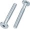 HEXATON Vis Mécaniques M6 x 100 mm – Lot de 50 – Tête Cylindrique à 6 Pans Creux – Acier Zingué Blanc – Filetage Métrique Partiel