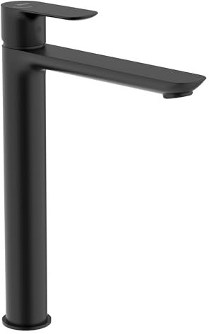 Roca A5A346ENB0 Mezclador Lavabo Caño Alto, Cuerpo Liso, Coleccion Cala, Color Negro Mate