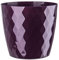 KORAD Cristal Indoor Flower Pot Covers without Drainage Holes. Round, Plastic Plant Pots Container for all Houseplants. 9 Modern Colours and 7 Sizes (30 cm - 11.8 inches, Purple)