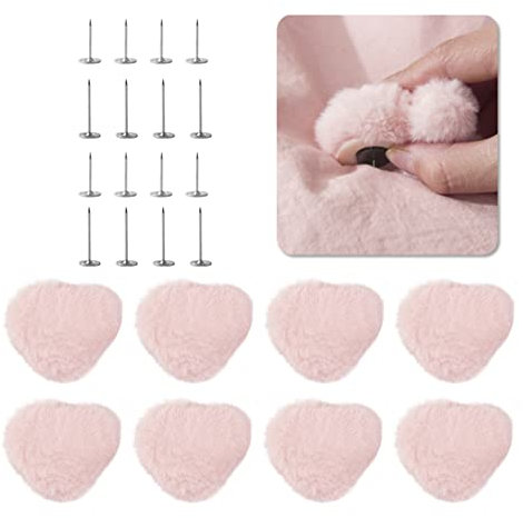 FuninCrea 8 Pièces Clip pour Housse de Couette, Clip pour Housse de Couette en Coton et 16 Aiguilles de Verrouillage, Clip pour Housse de Rideau Antidérapant en Peluche Douce et Anti-Mouvement (A)