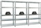 PROREGAL Mega Deal 3er-Sparset Metallregal Steel Eagle 180x100x40cm Fachlast 130kg Verzinkt Schwerlastregal, Küchenregal, Kellerregal, Steckregal, Garagenregal, Lagerregal