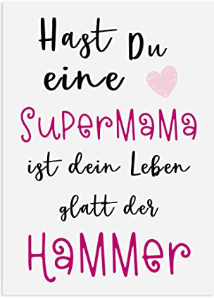 Nastami Muttertagskarte Postkarte Muttertag SUPERMAMA Muttertag Karte, Muttertag Geschenk, Muttertag Geschenkideen