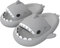 ChayChax Ciabatte Squalo Estive Open Toe Donna Uomo Bambini Coppia Ciabatte da Doccia con Squali Simpatico Cartone Animato, Sandali ， Grigio，36/37 EU