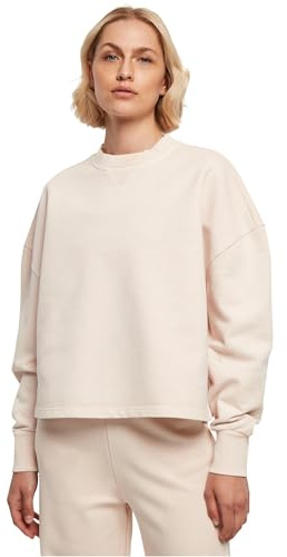 Urban Classics Damen Ladies Heavy Terry Garment Dye Crewneck pink, 3XL