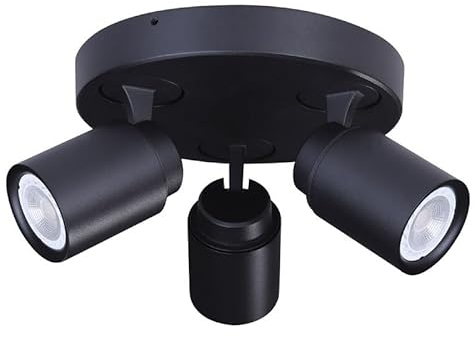 CristalRecord - Deckenleuchte 3 Lampen GU10 HUM schwarz CR 25-721-03-008 - CR 25-721-03-008