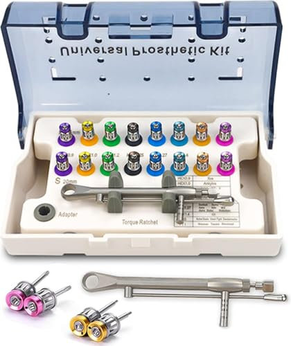 Implant Dentaire clé dynamométrique Tournevis Kit prothétique 10-70NCM Pilotes à cliquet Outils de réparation d'implant Dentaire