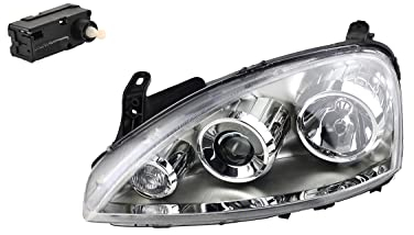 Johns, Scheinwerfer passend für Opel Corsa C 07/03-12/09 FF H7 H7 Links mit Stellmotor