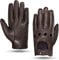 MGGMOKAY Herren Leder Autohandschuhe Touchscreen Lederhandschuhe Ungefüttert,Braun,XXL