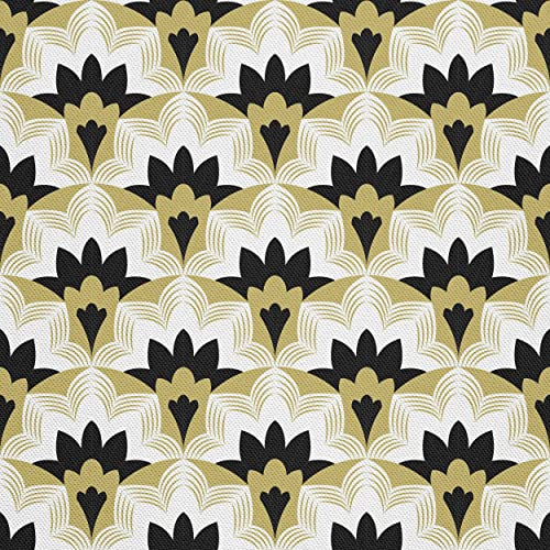 HEKO PANELS Oxford Wasserdichte Meterware Canvas Stoff - Polyester Zum Nähen, Möbel- und Dekostoffe - Handwerken, Wasserabweisend, Blickdicht - Asiatisches Muster - 1 Meter 155 x 100 cm