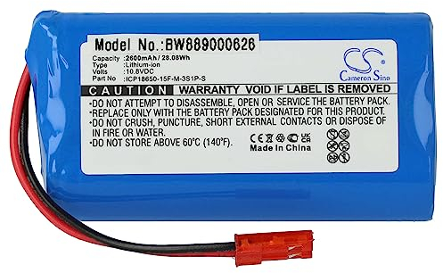 vhbw batteria compatibile con Medion MD 16192 home cleaner (2600mAh, 11,1V, Li-Ion)