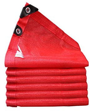 IXIETY Tissu D'ombrage Anti-UV, Couverture De Serre for Plantes 80% Filet D'ombrage, Tissu D'ombrage Résistant Aux UV avec Œillets, Parasol De Jardin Extérieur (Color : Red, Size : 6mx6m)