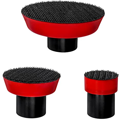 Bestgle Pack of 3 Polishing Pad Adapter Velcro Sanding Disc Velcro Sanding Polishing Pad Quick Release Nut M14 for Angle Grinder/Cutting Grinder 75 mm 50 mm 30 mm Velcro Pad Sanding Discs Buffer Pad