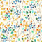 SOEWIOU Floral Peel and Stick Wallpaper，600 * 44.5cm Colorful Forest Beige/Orange/Blue/Red Removable Contact Paper for Nursery Home Decorations