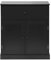 Rebecca Mobili Armadietto per Bagno, Armadietto Basso, Nero, Truciolato Melanimico, Igienico, Stile Moderno, Versatile - Misure HxLxP: 70 x 60 x 30 cm - Art. RE6901