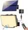 nipify Faretto Led da Esterno Solare, [310 LED/3 Modes/270° Illuminazione] Luce Solare Led Esterno con Sensore di Movimento, IP65 Impermeabile Luci Solari con Telecomando per Giardino, Bianco Caldo