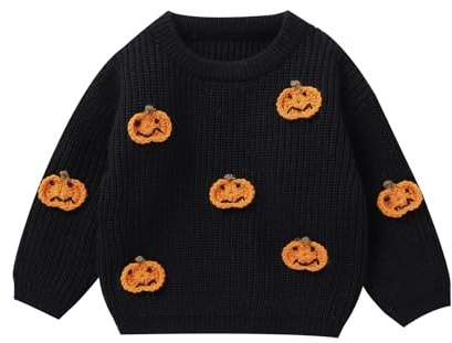 LSFYSZD Toddler Baby Halloween Sweaters Knitwear Pullover Jumpers Top | birthday girls jumper tops knitwear