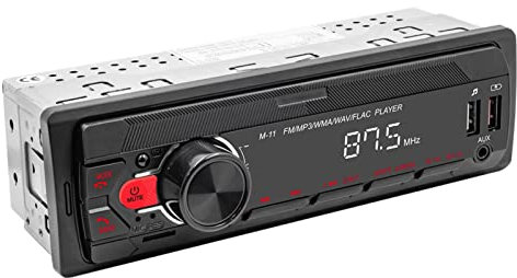 Autoradios - Autoradio, Radio à Commande vocale | Lecteur Mp3 Mains Libres, stéréo de Voiture Simple Din Anti-interférence avec, Assistant appuyer pour Parler, Lecteur Mp3 USB, systèm