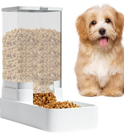 Comedero automático para gatos, dispensador de comida para perros, comedero inteligente para mascotas, dispensador de alimentos para mascotas de 3.8 L, cubo de almacenamiento de alimentos para perros,