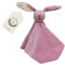 Cute Since 1999 Baby Schnuffeltuch & Kuscheltier ab 0 Monate - Rosa Hase Schmusetuch für Junge & Mädchen - Sachen & Geschenk für Neugeborene - Bio Tier Kuscheltuch & Schnüffeltücher - 35 x 35 cm