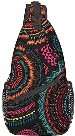 skdjowu American Red Line Whe Baseball Sling Bag Leichte Schulter Brust Crossbody Tasche Wasserdicht Outdoor Rucksack Anti-Diebstahl Crossbody Umhängetasche Turnbeutel, Color245, One size