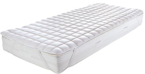 Matratzenauflage 100% Bio Merino Schurwolle, kbT, Wärmeregulierung, 90 x 200 cm