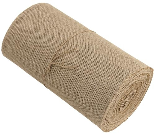 KEILEOHO Chemin de Table en Toile de Jute, 30cm x 15m, Vintage de Chemin Table Jute, Pour travaux manuels, décoration rustique, mariage, fête