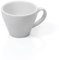 6x Espresso doppio Tasse Obertasse Italia 180 ml weiß, Porzellan, Doppelter Espresso
