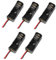 12V /A23 Holder Black Clip 23A Battery 5PCS charger Rechargeable Pack (Black, One Size)