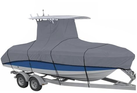 Consola Central Resistente Al Agua 600D, 16-24 Pies, Cubierta For Techo De Barco, Protector Solar, Lona Marina, Accesorios For Barcos, Cubierta For Yate Protección Todo Tipo Clima(20-22FT-Gray)