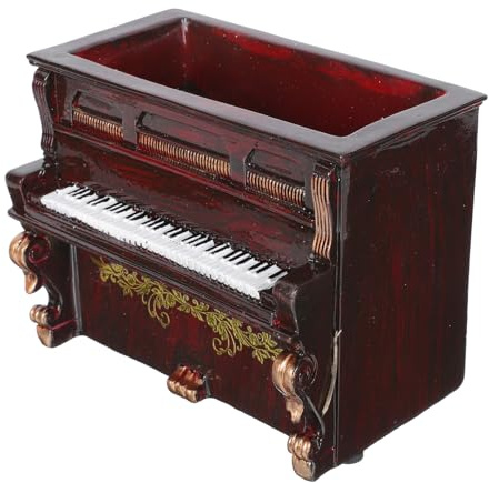 SHINEOFI Kleiner Blumentopf mit Eleganter Tischdekoration in Klavierform aus Kunstharz für Sukkulenten und Kakteen für Zuhause oder Büro