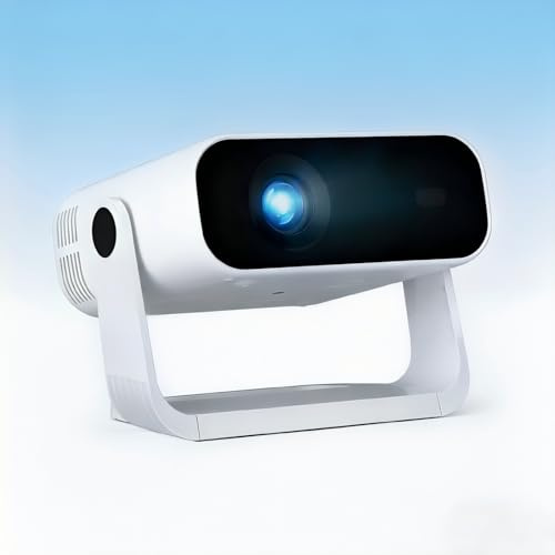 Smart Projector Built-in Apps, Android 14, Native 1080P 4K Supported WiFi 6 Bluetooth 5.2, 20000 Lumens, Low Fan Noise (<30dB), Home Cinema Projector for iOS/Switch /PS5 260523