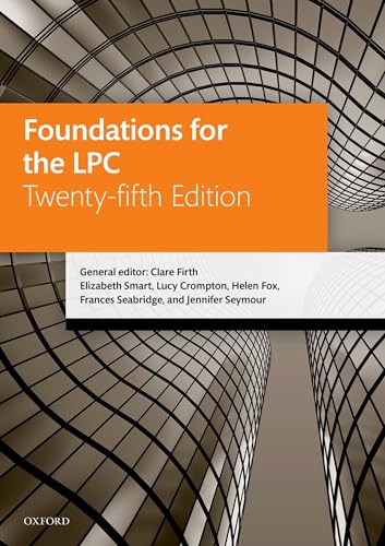 Foundations for the LPC (Legal Practice Course Manuals)
