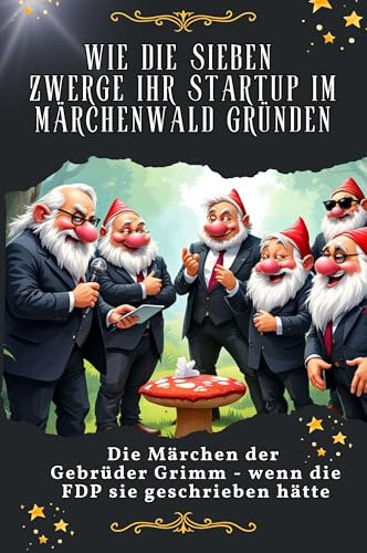 Wie die sieben Zwerge ihr Startup im Märchenwald gründen - Genial lustiges Humorbuch - das perfekte Geschenk für Weihnachten und Geburtstag: Die ... Grimm - wenn die FDP sie geschrieben hätte