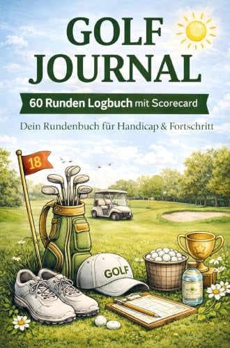 Golf Journal: 60 Runden Logbuch mit Scorecard | Dein Rundenbuch für Handicap & Fortschritt - Erstelle passend dazu ein attraktives Cover passend für die Zielgruppe