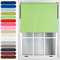 FURNISHED Roller Blinds Thermal Blackout Roller Blind - Trimmable Insulated UV Protection Child Safe Easy Fit Home Office Window Blinds, Lime Green, 120W x 210H cm