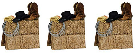 A Beistle Creation S57350AZ3 Beistle Western centerpieces, Paper, Multicolor