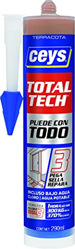 Ceys - Total Tech - Pega Sella y Repara - Terracota - Cartucho 290 ML