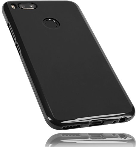 mumbi Hülle kompatibel mit Xiaomi Mi A1 Handy Case Handyhülle, schwarz