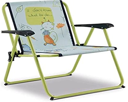 Solenny Klappstuhl für Kinder, Garten oder Strand, gepolstert, 42 x 40 x 52 cm, lustiges Kinderdesign