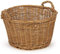 TYSK Design Aufbewahrungskorb medium (Größe und Form wählbar) 36 cm Durchmesser - Geschenkkorb, Spielzeugkorb, Kaminkorb, Korb geflochten aus Weide für Kinderzimmer, Wohnzimmer, Badezimmer