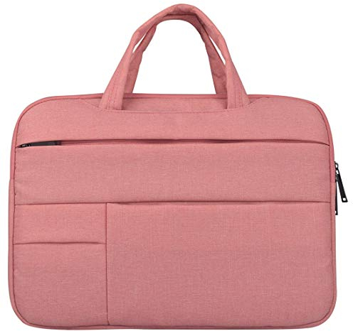 Sac d’Ordinateur Portable pour appareils Chuwi, Huawei, Microsoft, Razer, Samsung, Teclast Jusqu’à 13.3” avec poignées de Transport, Rose, Polyester, Housse Portable, Pochette Portable.