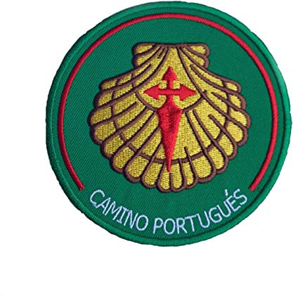 Camino Portugal Aufnäher (90 mm) bestickt zum Aufnähen oder Aufbügeln, für Reisen, Walk, Trek, Portugues