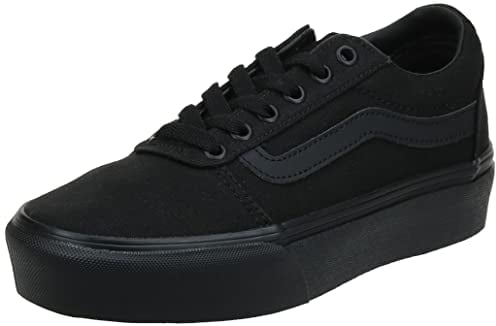 Vans Damen Ward Platform Sneaker, (Canvas) Black/Black, 38.5 EU