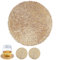Mangata Untersetzer Gold Rund 2er Sets, Hitzebeständig Glasuntersetzer für Bar Glas, Tassen, Vasen, Kerzen, Schüsseln (10cm, Gold)