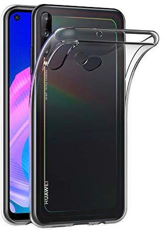 AICEK Compatible con Huawei P40 Lite E / Y7p / Honor 9C Cover, Trasparente Silicone Custodia Protettiva Molle di TPU Bumper Case Sottile