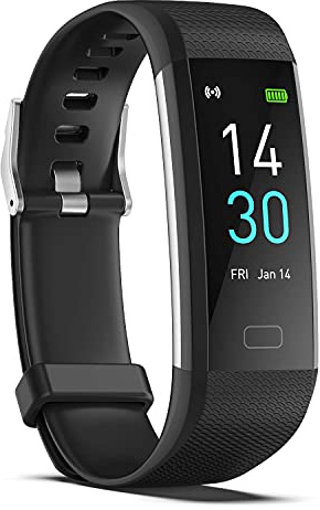 Fitness Tracker with Step/Distance/Calories Counter, Activity Tracker with Heart Rate Monitor, Slim Style Watch IP68 Waterproof, Sleep Monitor Tracker, Pedometer Watch for Women Men