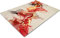 Glass Chopping Board 50 x 40 | Kitchen Worktop Protector | Multifunctional Cutting Board | Work Top Savers | Kitchen Accessories | Extra Large | Red Gold White