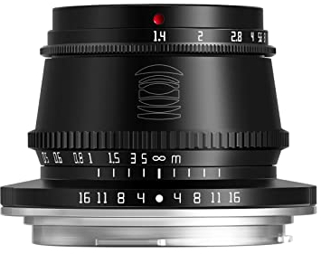 TTArtisan 35mm F1.4 APS-C Kameras Objektiv Manueller Fokus Kameraobjektiv für Canon RF-Mount (Schwarz)