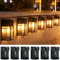 btfarm 【6 Pack】 Solar Fence Lights Outdoor Garden, Solar Outdoor Wall Lights Waterproof Retro LED Wall Lights for Garden Fence Patio Decking Gate Yard Decoration (Warm White)